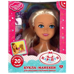 Кукла-манекен 20 см, 20 акс, кор КАРАПУЗ 338710