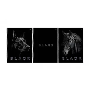 Тетрадь 80л., А4, клетка, на гребне BG "Just black", soft-touch ламинация, выб. лак 378734