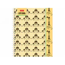 Тетрадь 96л А5ф клетка на гребне 1 дизайн-CATs- ТК96314