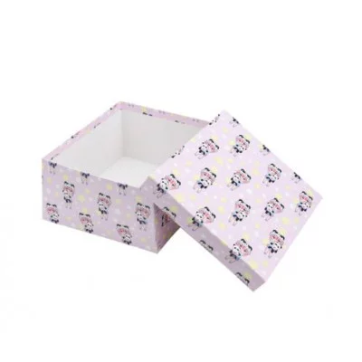 Коробка квадратная подарочная 1 шт Аниме девочка и панда 18 х 18 х 9 см РазборПП-4542