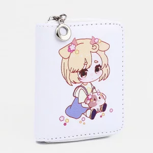 Кошелек дет 07-01-01 Аниме, 11*2*8,5 см, 3 отд, д/карт, д/монет, белый   9228130