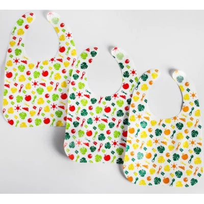 Нагрудники непромокаемые на липучке "Вкусная история" 3 шт 4604269