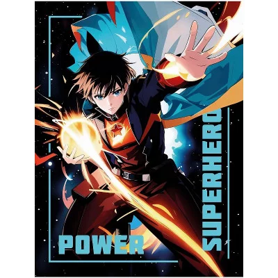Холст с красками 30х40 см по номерам (в коробке) (30 цв.) Герой с суперсилой (Арт. Х-8546)