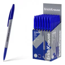 Ручка шариковая ErichKrause Slender Stick Grey 0.7, Super Glide Technology, цвет чернил синий 63083