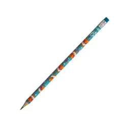 Карандаш чернографитный с ластиком HB "100% Cute.Fox" трехгранный корпус туба DEVENTE 5032112 097924