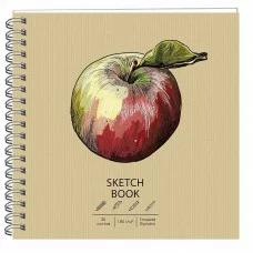 Скетчбук 195х195 30л "DRAFT and CRAFT. Apple" КанцЭксмо ТСК305308