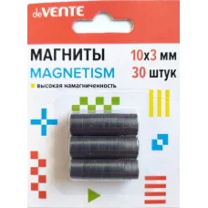 Магниты ферритовые 10*3мм MAGNETISM 30шт/уп черный DEVENTE 8000400 857583