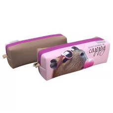 Пенал квадро ErichKrause 210x70x70мм CapyBarbara 62866