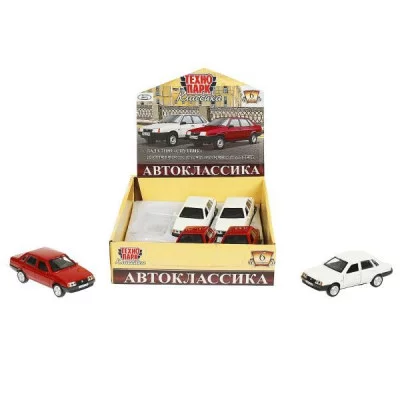 Машина металл LADA -21099 АВТОКЛАССИКА 12 см, двер, баг, ин, асс, дисп. Технопарк  LADA21099-12DB6-MIX