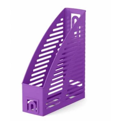 Подставка для бумаг вертикальная пластиковая ErichKrause Base, Vivid, 85мм, фиолетовый 57949