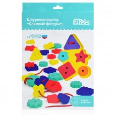 Шнуровка-сортер "Сложные фигуры" 01-006