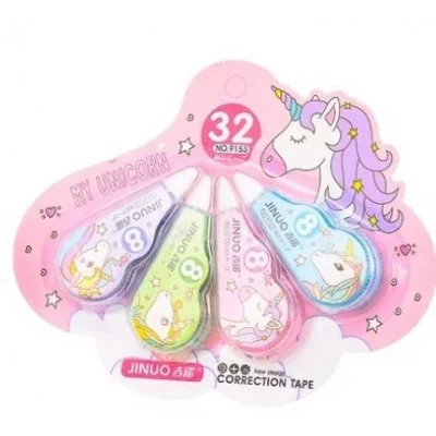 Корректирующая лента набор 4 штуки ЕДИНОРОГ 9153