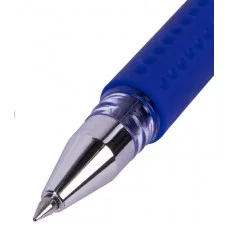 Ручка гелевая с грипом BRAUBERG "EXTRA GT", СИНЯЯ, стандартный узел 0,5 мм, линия 0,35 мм, 143915