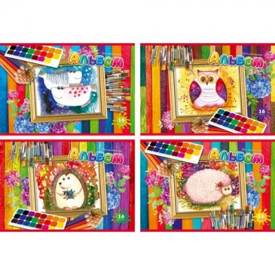 Альбом для рисования 16л А4 Волшебные краски (ассорти) А4ск16 3687 Аль1688