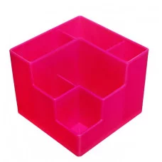 Подставка-органайзер для канцелярии 6 отделений цвет розовый 10422426