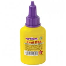 Клей ПВА ЮНЛАНДИЯ (бумага, картон, дерево), 45 г, 227379