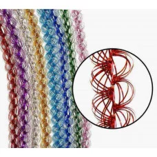 Мишура №20 "Спираль малая" 2м*35мм цвет в ассортименте 007985