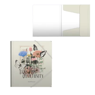 Папка для тетрадей на резинках пластиковая ErichKrause® Wild Flowers, A5+ 55321