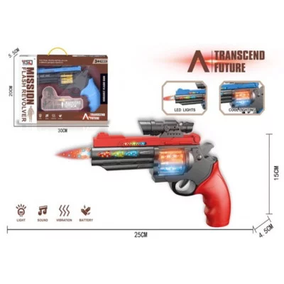 Пистолет "Рейнджер" (звук,свет,3*АА не в комп.,в пакете) (30x5,5х20cм) ( Арт. 2306079)