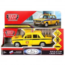 Машина металл свет-звук "ваз-2106 жигули милиция" 12см,инерц. 2106-12SLРОL-YЕ