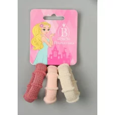 Резинка для волос "Махрушка спорт" (набор 3 шт) классика кольца нежность 3,5см 10679888