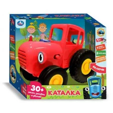 Музыкальная каталка красная 30+ песен и звуков СИНИЙ ТРАКТОР 396445