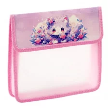 Папка для тетрадей 1 отделение, ArtSpace "Kawai Cat", А5, пластик, на липучке 365779