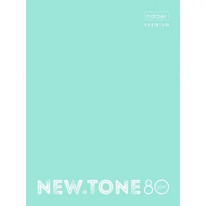 "Premium" Тетрадь 80л А4ф на 4-х кольцах клетка 80г/кв.м глянц. ламин. NEWtone PASTEL МЯТА в индив.у 062038