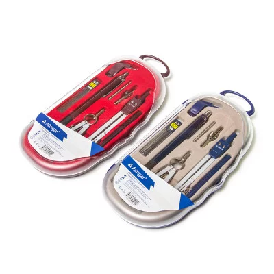 Готовальня Alingar 9 предметов пластиковый футляр  1шт AL4512