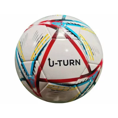 Мяч футбольный, цвет микс, PVC, №5, окружность 68-70см., 280-300гр., белый (Арт. МБ-2404) МБ-2404