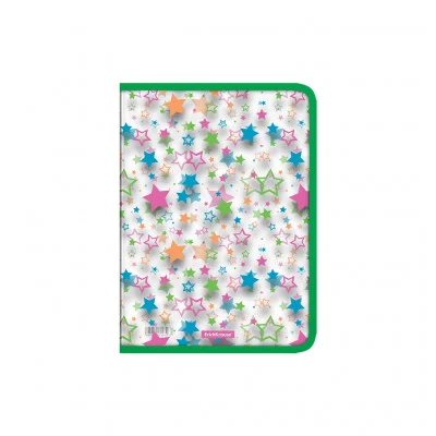 Папка для тетрадей А4 молния вокруг пластик "Neon Stars" ассорти ERICH KRAUSE 50490 077874