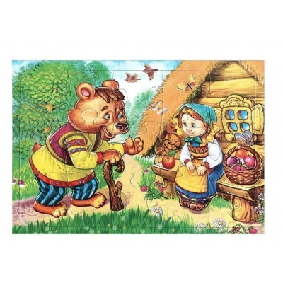 Игра настольная пазл Маша и медведь 0+