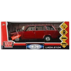 Машина металл свет-звук LADA 2104, 17 см, дв., кап., баг. VАZ-2104-DR