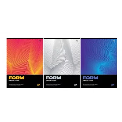 Тетрадь 80л., А4, клетка BG "Monocolor. Form" 373464