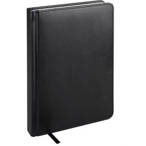 ЕЖЕДНЕВНИК А5, 160л. недатир. EVERYDAY CHRONICLES - BLACK (160-5027) кожзам (черный) 160-5027