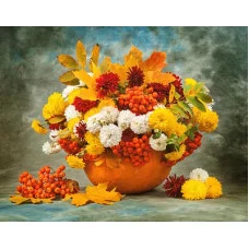 Алмазная мозаика (класс) 30*30 с подр., с полн.запол. (35цв) ЯРКИЙ БУКЕТ. Арт. AC30003 AC30003