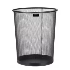 Корзина для бумаг СТАММ, 20л, сетчатая, металлическая, черная 355984