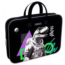 Папка текстильная на молнии ErichKrause с ручками Dino Hobby, A4+ 63491