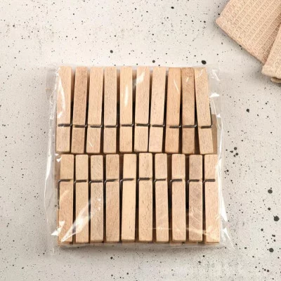 Прищепка бельевая, 7х1 см, массив бука 6981240