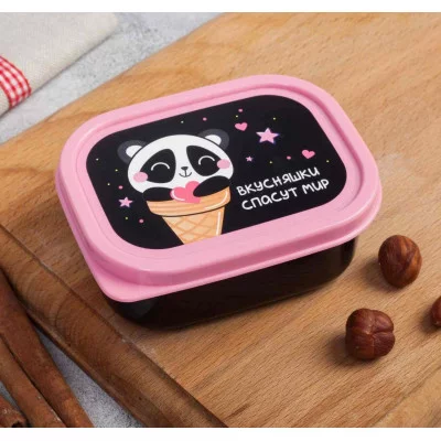 Ланч-бокс "Вкусняшки спасут мир" 150 мл 4569131