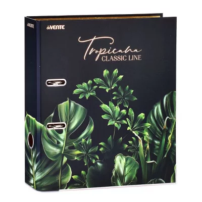 Папка с арочным механизмом "Tropicana" A4 75 мм разобранная картонная, матовая ламинация, цветная запечатка, тиснение фольгой, металлическая окантовка, запечатка форзаца, индивидуальная упаков