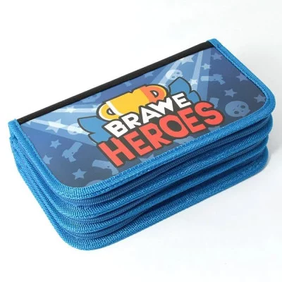 Пенал 3отдел. 190*105мм Heroes ПО-11