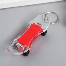 Фонарик свет на кольце "Скейтборд" мигает МИКС 1,7х8,2х2,8 см 4645523