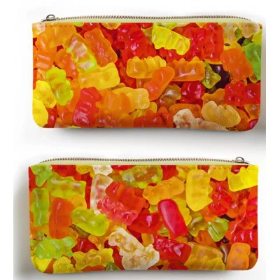 Пенал-косметичка на молнии (115х215) 1-секция. Искусс.кожа, полноцветная печать с двух сторон. "Мармеладки" КанцЭксмо ПКМ0332