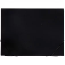 Папка 6 отделений OfficeSpace, A4, 500мкм, на резинке, черная 254775