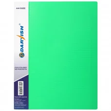 Папка 30 файлов "Darvish" зеленая DV-05-30Р