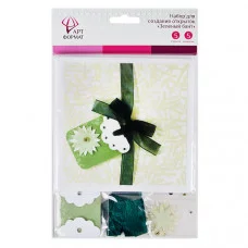 Набор д/создания открыток ЗЕЛЕНЫЙ БАНТ 106371