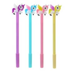 Ручка гелевая-прикол МИКС Единорог с крыльями 4519074