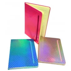 Записная книжка А5 Блестящие чешуйки, в линейку цвет ассорти 70004
