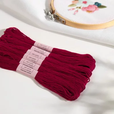 Нитки мулине 8±1м №815 цена за 1 шт винный АУ   9347961